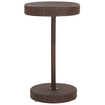 3-delige Tuinbarset met kussens poly rattan bruin 6