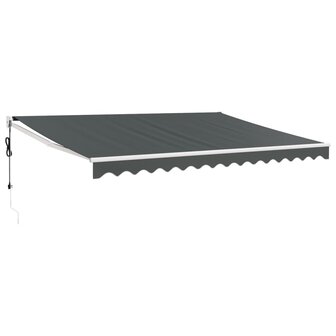 Luifel automatisch uitschuifbaar 4x3 m antracietkleurig 2