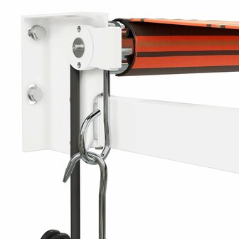 Luifel automatisch uitschuifbaar 4x3 m oranje en bruin 7
