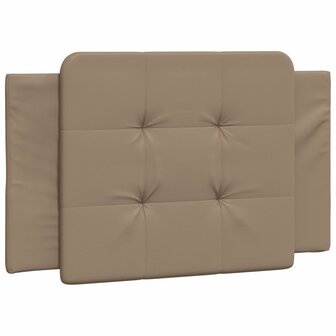 Bed met matras kunstleer cappuccinokleurig 90x190 cm 5