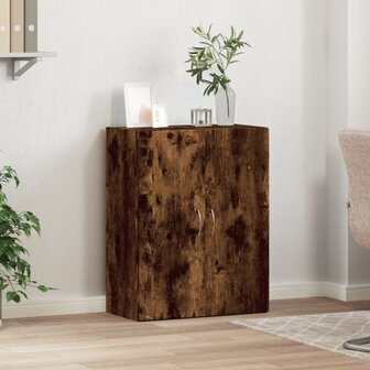 Archiefkast 60x32x77,5 cm bewerkt hout gerookt eikenkleurig 3