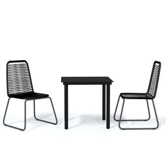 3-delige Tuinset zwart 2