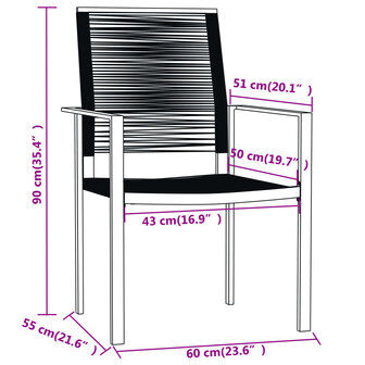 3-delige Tuinset zwart 7