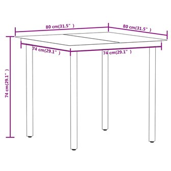 3-delige Tuinset zwart 8