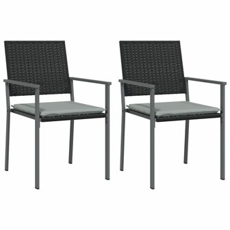 3-delige Tuinset met kussens poly rattan en staal 4