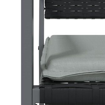3-delige Tuinset met kussens poly rattan en staal 7