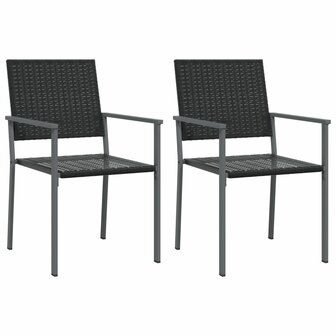 3-delige Tuinset met kussens poly rattan en staal 4
