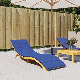 Ligbedkussen 200x60x3 cm oxford stof koningsblauw 1