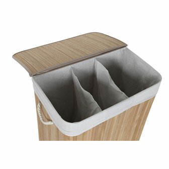Wasmand Home ESPRIT Wit Natuurlijk Bamboe 140 L 60 x 40 x 60 cm 4