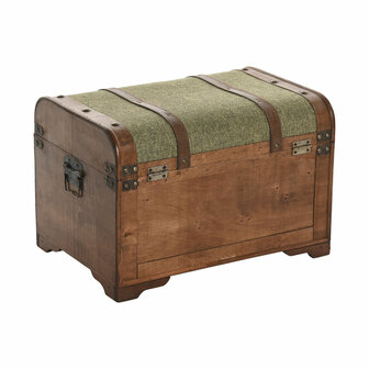 Kofferset Home ESPRIT Groen Multicolour Hout Canvas Tropisch 60 x 43,5 x 42 cm (3 Stuks) 6