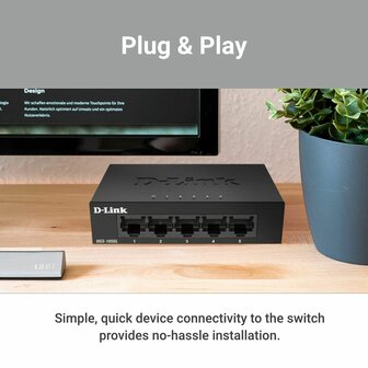 Desktop Switch D-Link DGS-105GL 4