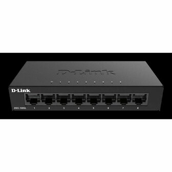 Switch D-Link DGS-108GL Zwart 1