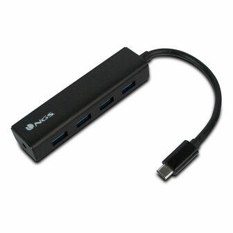 USB-HUB 4 Poorten NGS WONDERHUB4 Zwart 5 Gbps 1