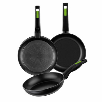 Pannenset Monix TP-8435092423253_240019_Vendor 18/22/26 CM Groen Aluminium 26 cm (3 pcs) 1