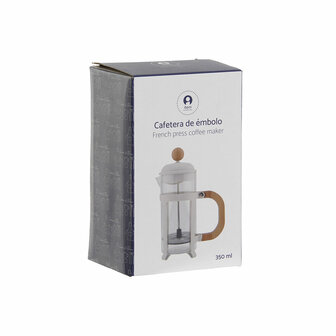 Cafeti&egrave;re Home ESPRIT Wit Natuurlijk Roestvrij staal Polypropyleen 350 ml 13 x 8 x 19 cm 4