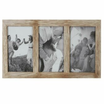 Fotolijsten DKD Home Decor Kristal Natuurlijk Berg Hout MDF (35 x 1,2 x 18 cm) 1