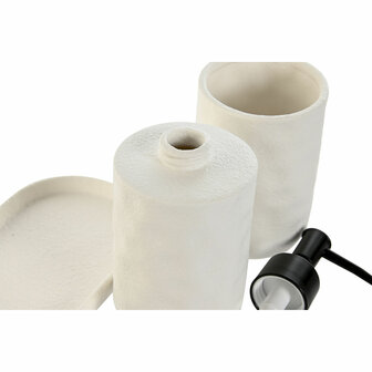 Badset Home ESPRIT Wit ABS Dolomite 17,5 x 9,5 x 18 cm 3 Onderdelen 3