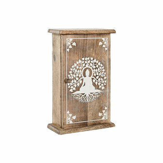 Sleutelkastje Home ESPRIT Wit Natuurlijk 18 x 7,5 x 28 cm 1