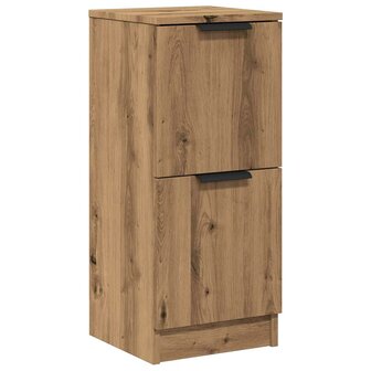 Dressoir 30x30x70 cm bewerkt hout artisanaal eikenkleur 2