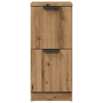 Dressoir 30x30x70 cm bewerkt hout artisanaal eikenkleur 5