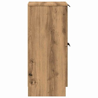 Dressoir 30x30x70 cm bewerkt hout artisanaal eikenkleur 6