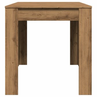 Eettafel 140x74,5x76 cm bewerkt hout artisanaal eikenkleurig 6