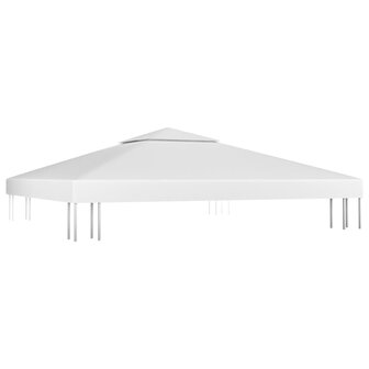 Prieeldak 2-laags 310 g/m&sup2; 3x3 m wit 2