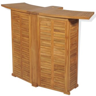 Bartafel inklapbaar 155x53x105 cm massief teakhout 2