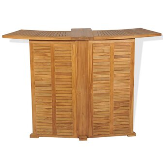 Bartafel inklapbaar 155x53x105 cm massief teakhout 4