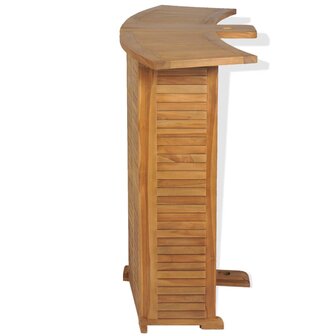 Bartafel inklapbaar 155x53x105 cm massief teakhout 5