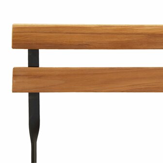 Bistrostoelen 6 st inklapbaar massief teakhout en staal 8