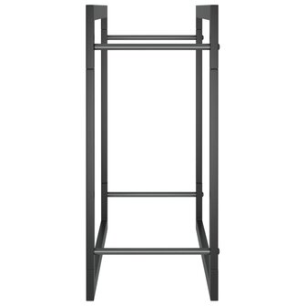 Haardhoutrek 50x28x56 cm staal matzwart 4