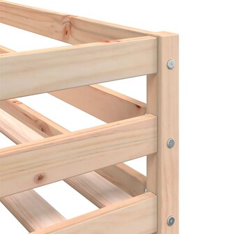 Kinderhoogslaper met ladder 80x200 cm massief grenenhout 9