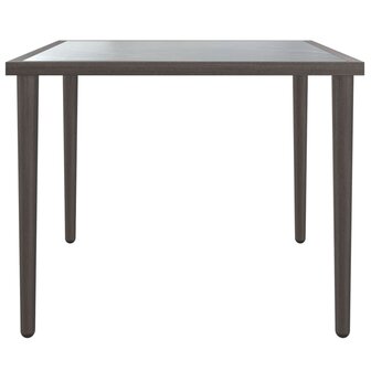 Tuintafel 48x48x37 cm staal grijs 3