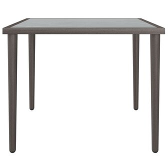 Tuintafel 48x48x37 cm staal grijs 4