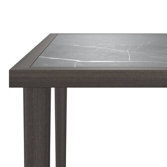 Tuintafel 48x48x37 cm staal grijs 5
