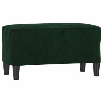 Bankje 70x35x41 cm fluweel donkergroen 2