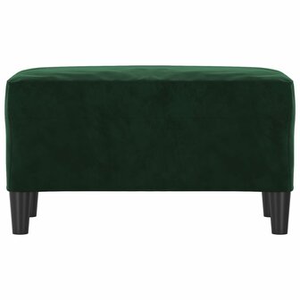 Bankje 70x35x41 cm fluweel donkergroen 3