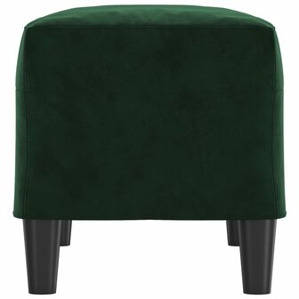 Bankje 70x35x41 cm fluweel donkergroen 4
