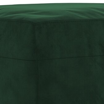 Bankje 70x35x41 cm fluweel donkergroen 5