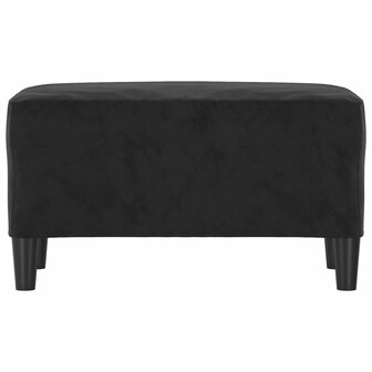 Bankje 70x35x41 cm fluweel zwart 3