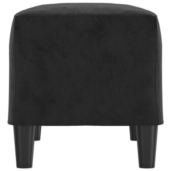 Bankje 70x35x41 cm fluweel zwart 4