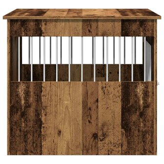 Hondenbench 64,5x80x71 cm bewerkt hout oud houtkleurig 6