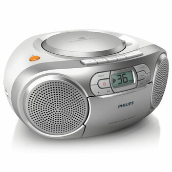 Radio met cassettespeler Philips AZ127/12 FM 2W Ziverachtig 1