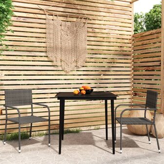 3-delige Tuinset grijs 1