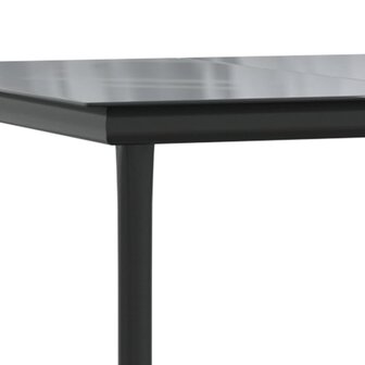 3-delige Tuinset met kussens poly rattan zwart en grijs 7