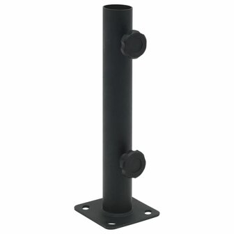 Parasolvoet voor &Oslash;32/34/38 mm stok staal matzwart 1