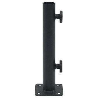 Parasolvoet voor &Oslash;32/34/38 mm stok staal matzwart 2