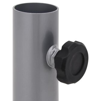 Parasolvoet voor &Oslash;32/34/38 mm stok staal zilverkleurig 5