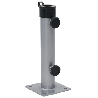 Parasolvoet voor &Oslash;38/48 mm stok staal zilverkleurig 1